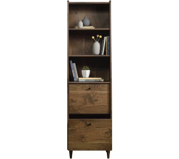 TieDex UK TEKNIK Hampstead Park Narrow 5420283 Bookcase - Grand Walnut CPT-TIEDEX