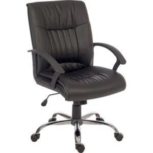 TieDex UK TEKNIK Milan Leather-look Reclining Executive Chair - Black CPT-TIEDEX