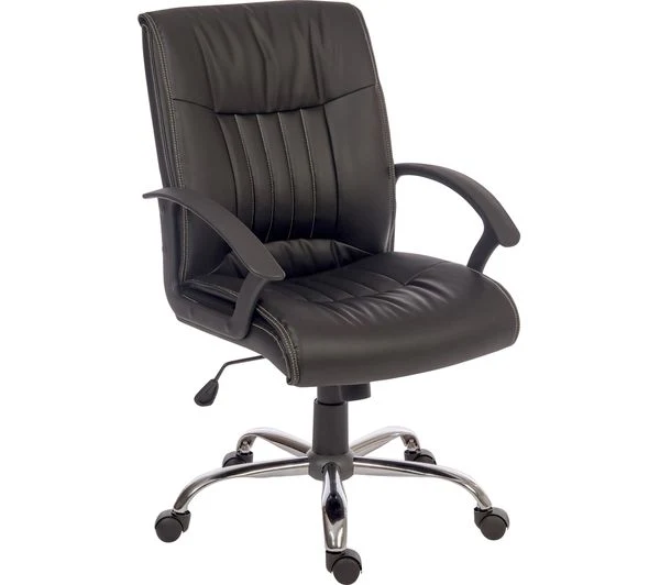 TieDex UK TEKNIK Milan Leather-look Reclining Executive Chair - Black CPT-TIEDEX