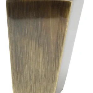 Cuvette de jambe en laiton coudée Savoy finition antique