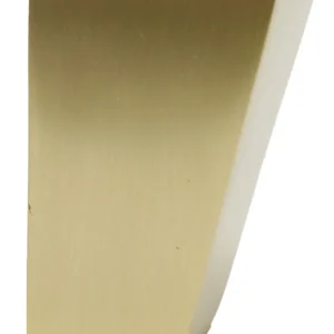 Cuvette de jambe en laiton coudée Savoy finition satinée