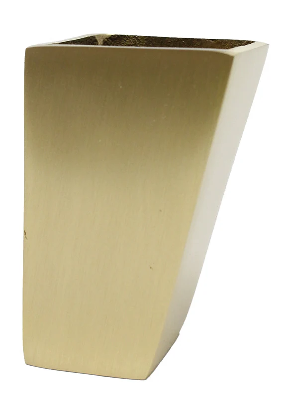 Cuvette de jambe en laiton coudée Savoy finition satinée