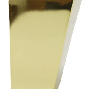 Cuvette de pied angulaire en laiton poli Savoy