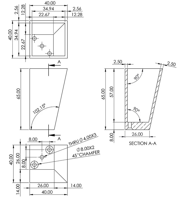 Cuvette de pied angulaire en laiton poli Savoy