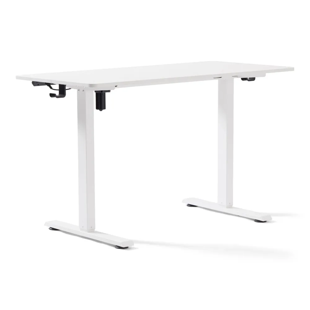 Damian bureau réglable en hauteur bureau 115x60 cm en blanc