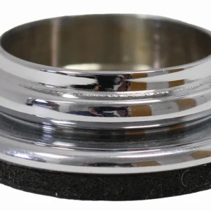 Dessous de verre au sol finition chrome poli