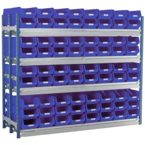Double Longspan Starter Kits | Mild Steel Storage Shelving Small Parts Bins