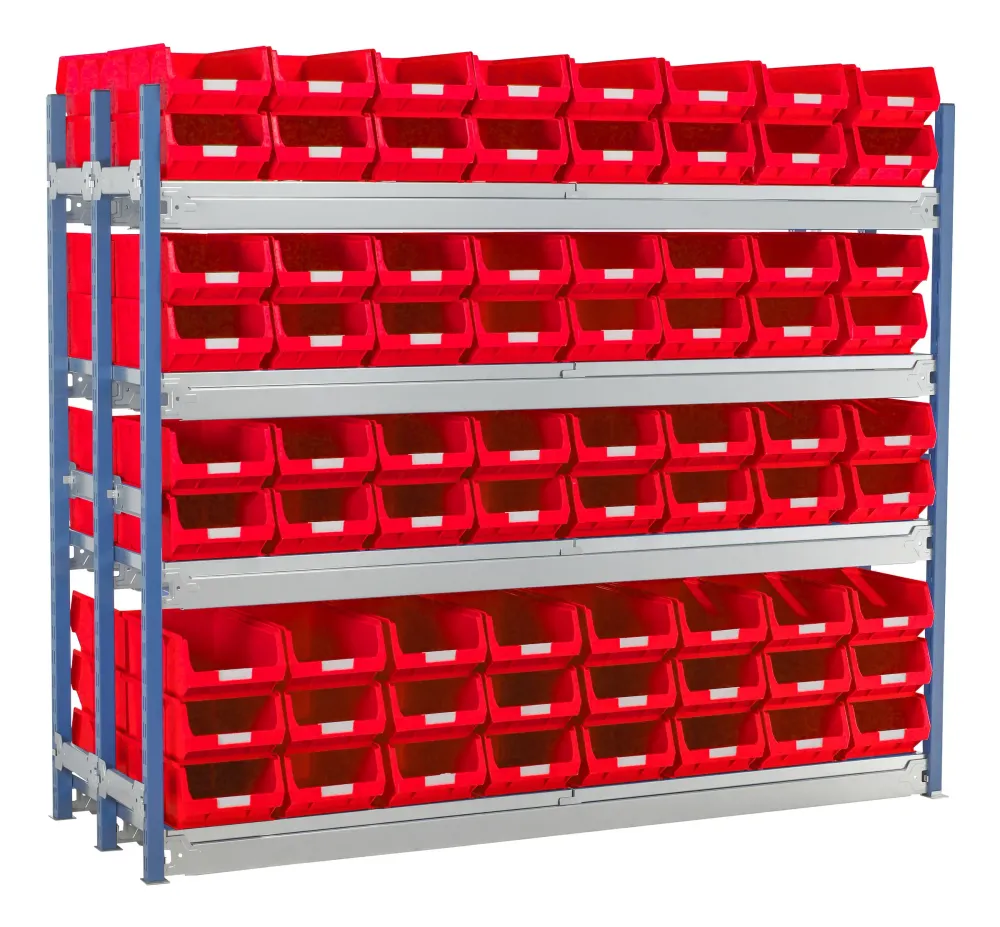 Double Longspan Starter Kits | Mild Steel Storage Shelving Small Parts Bins