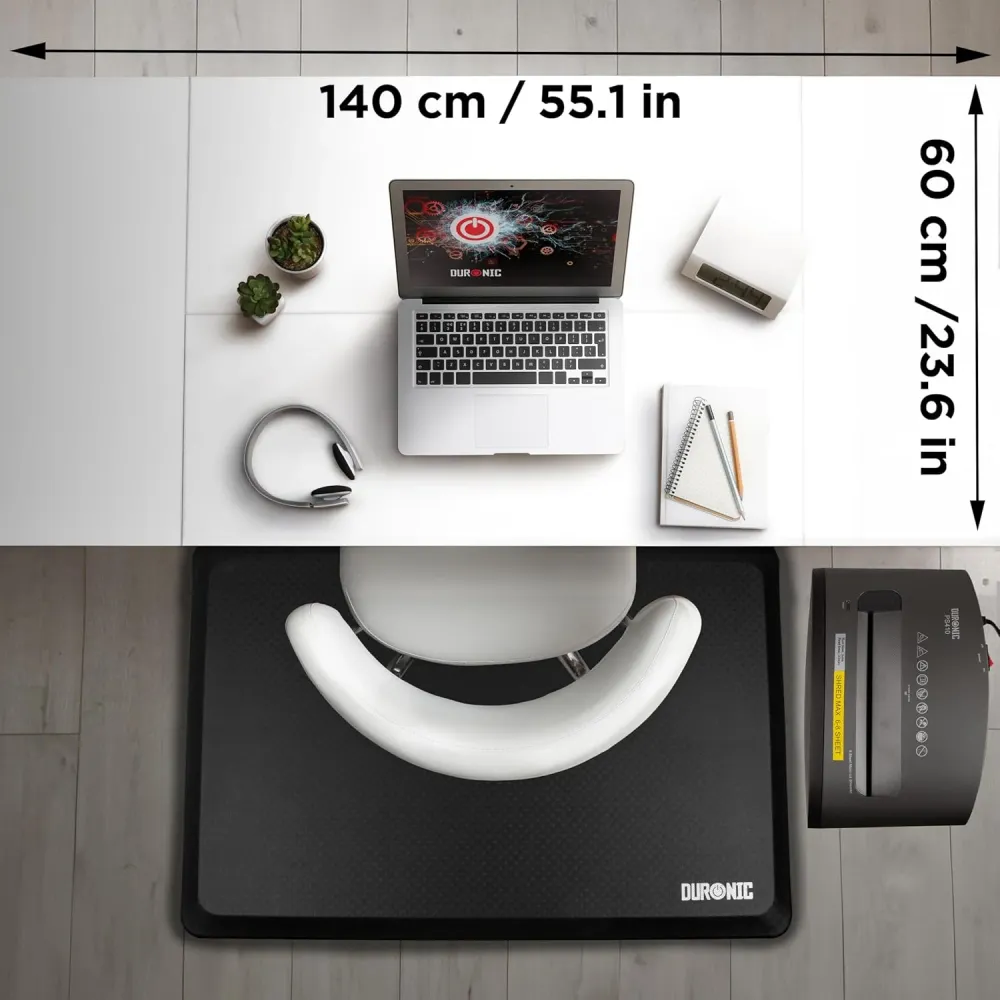 Duronic CD140 BW Bureau Assis-Debout électrique Complet avec Plateau de 140 cm Hauteur Ajustable de 72 à 118 cm Charge max...