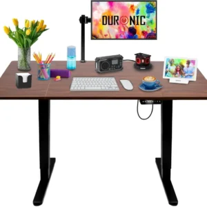 Duronic CD140 BT Bureau Assis-Debout électrique Complet avec Plateau de 140 cm Hauteur Ajustable de 72 à 118 cm Charge max...