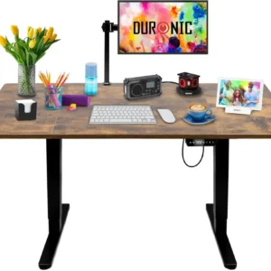 Duronic CD160 BO Bureau Assis-Debout électrique Complet avec Plateau de 160 cm Hauteur Ajustable de 72 à 118 cm Charge max...