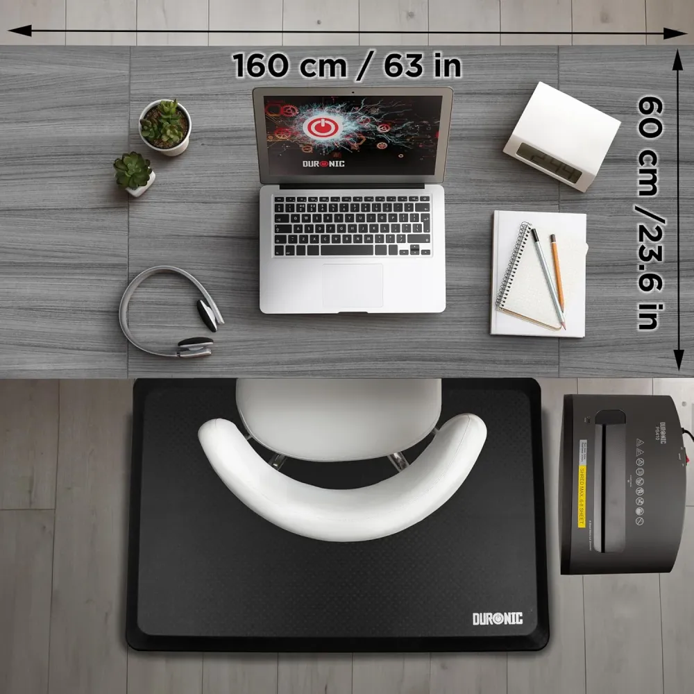 Duronic CD160 WG Bureau Assis-Debout électrique Complet avec Plateau de 160 cm Hauteur Ajustable de 72 à 118 cm Charge max...