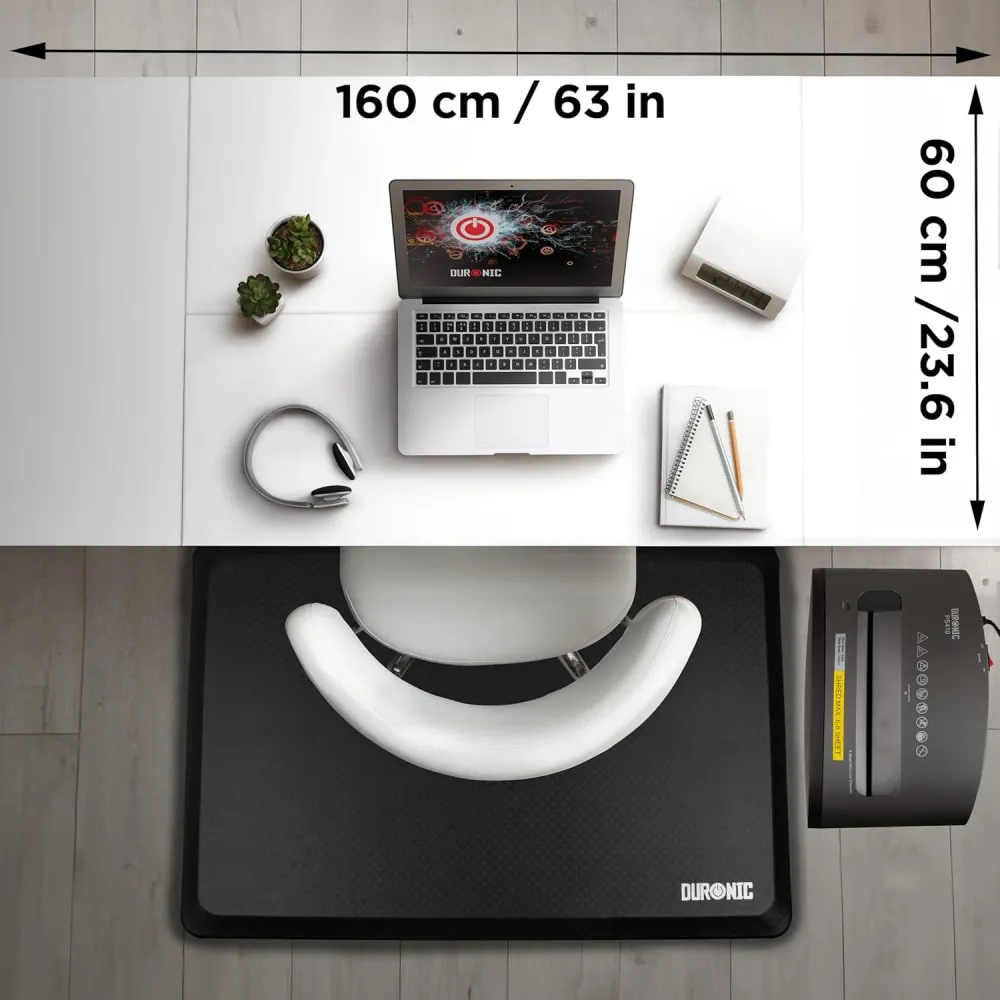 Duronic CD160 WE Bureau Assis-Debout électrique Complet avec Plateau de 160 cm Hauteur Ajustable de 72 à 118 cm Charge max...