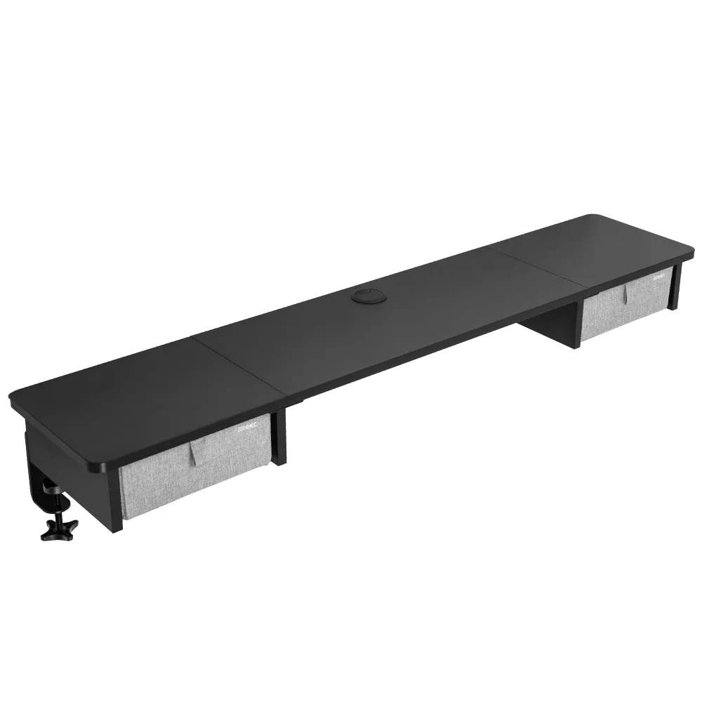 Duronic DD2 BK Planche de 120 cm avec 2 Tiroirs pour Bureau | Compatible avec Plateaux TT120 TT140 TT160 de Duronic | Stru...