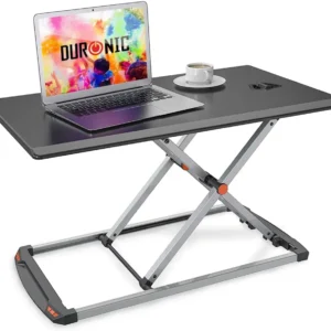 Duronic DM05D11 BK Poste / station de travail assis debout pour écran / clavier / souris noir | Manuel | Hauteur ajustable...