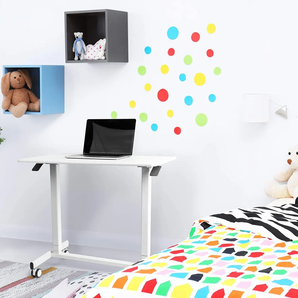 Duronic TM03T Poste de Travail mobile Assis-Debout Hauteur ajustable de 73 à 107 cm Surface de 88 x 50 cm Charge maximale...