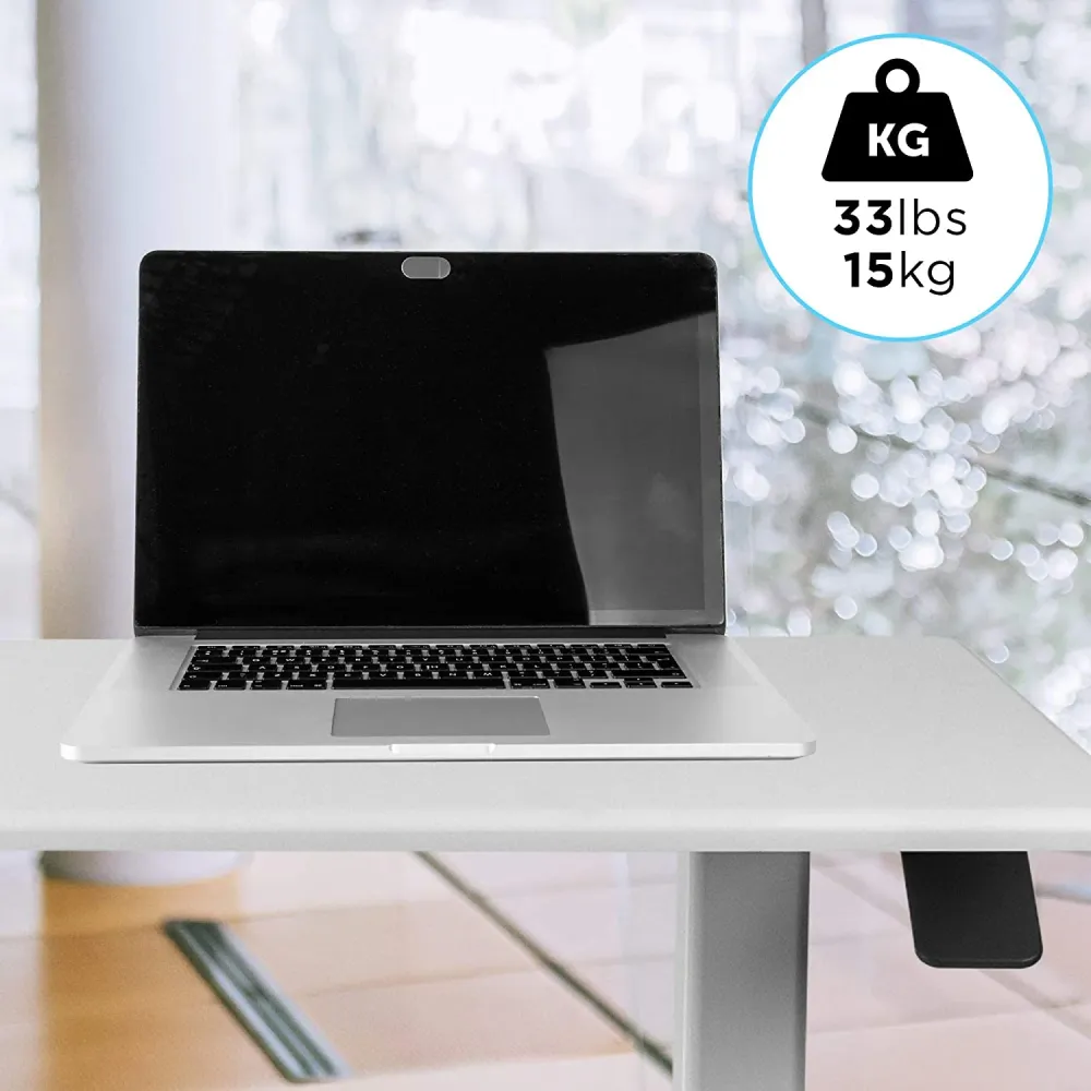 Duronic TM03T Poste de Travail mobile Assis-Debout Hauteur ajustable de 73 à 107 cm Surface de 88 x 50 cm Charge maximale...