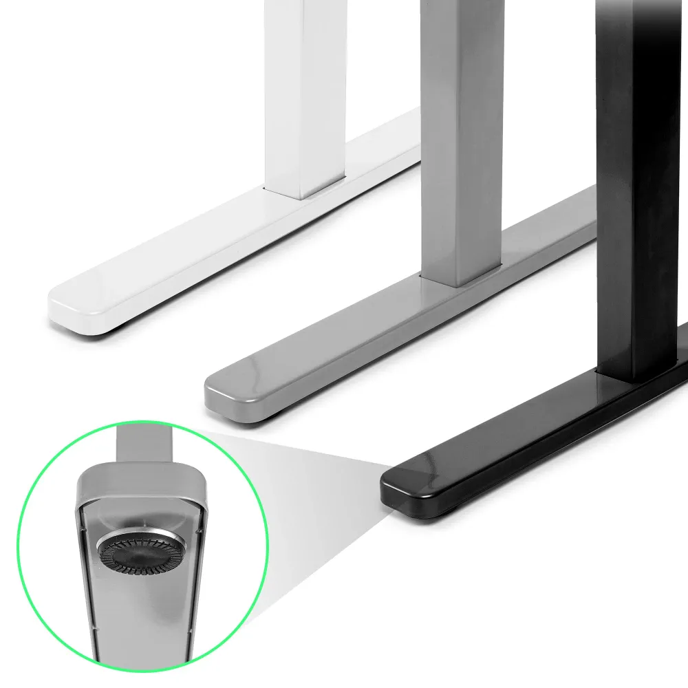 Duronic TM12 BK Bureau Assis-Debout noir | Structure de bureau à hauteur ajustable 71 - 116 cm | Électrique | Sauvegarde d...