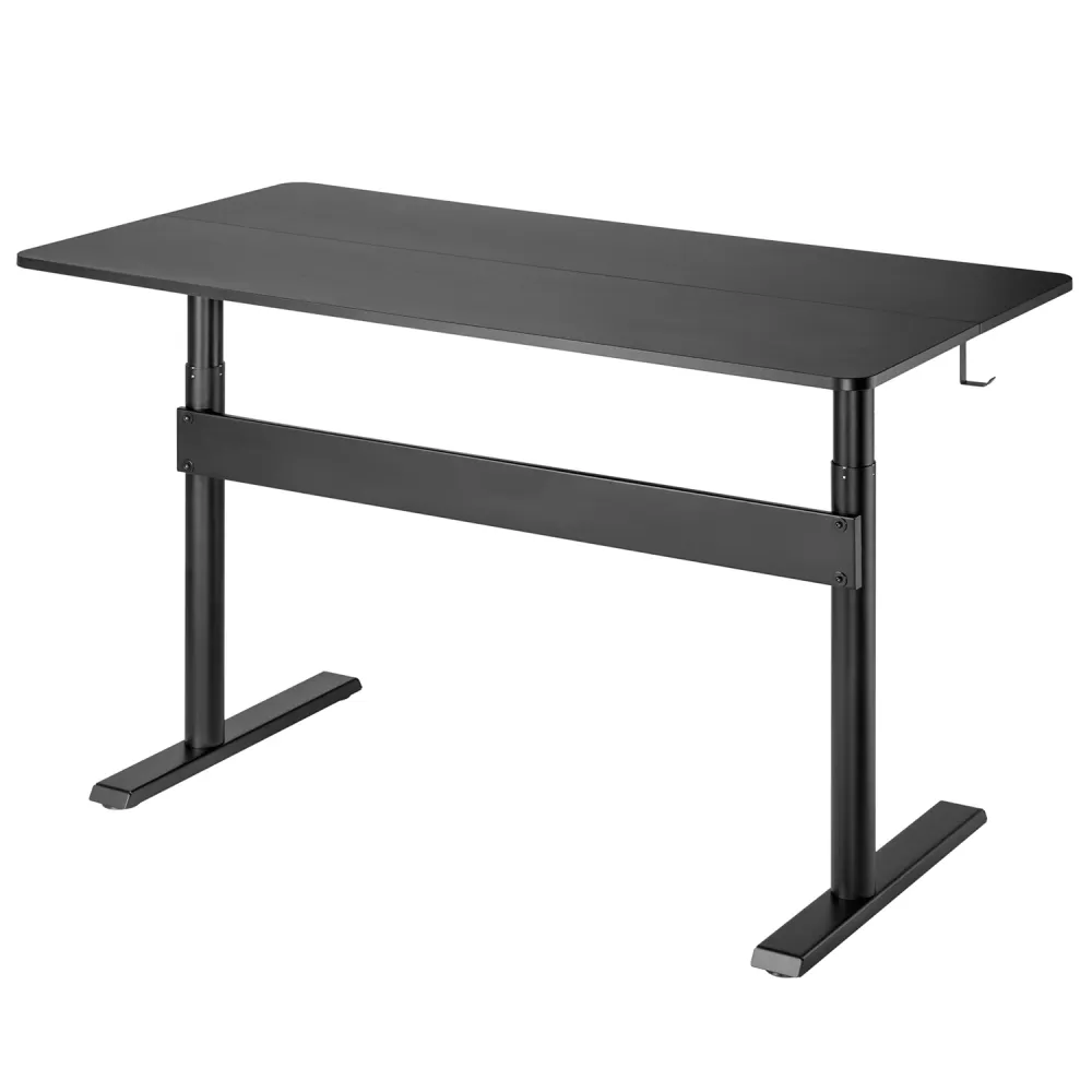 Bureau avec plateau 140x68cm Ergo Office, vérin à gaz, réglable en hauteur, pour travail debout et assis, hauteur max 115c...