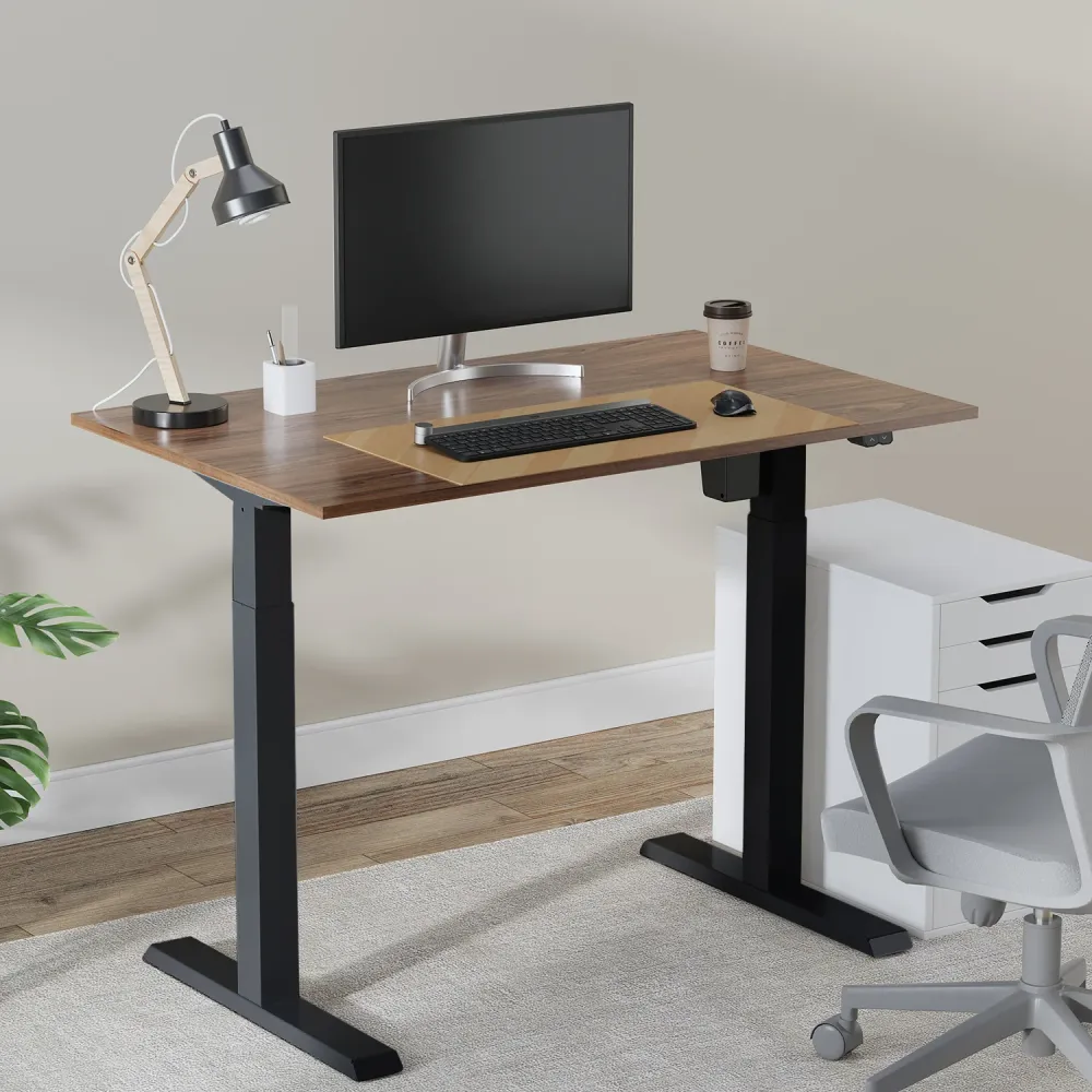 Ergo Office bureau électrique réglable en hauteur, hauteur max 123cm, max - 70 kg, sans plateau, noir, ER-403B