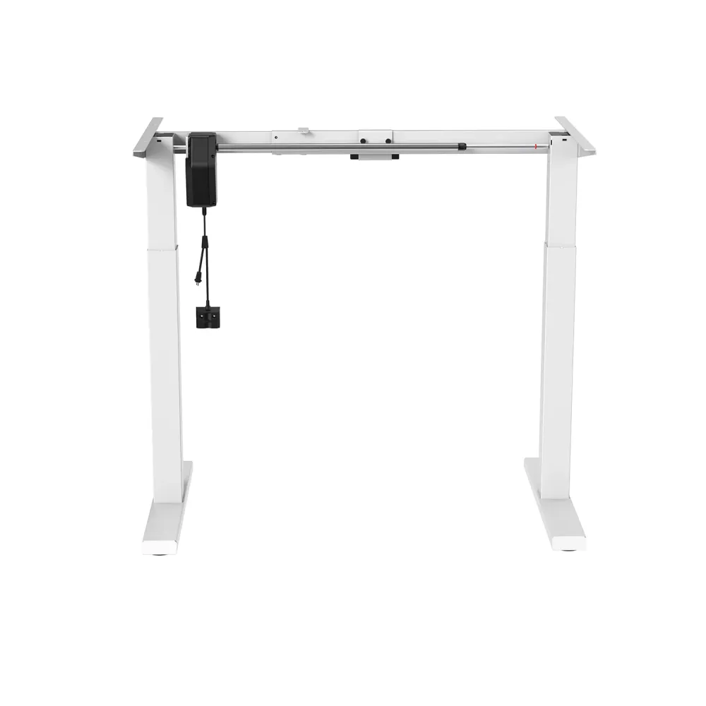 Ergo Office bureau électrique réglable en hauteur, hauteur max 123cm, max - 70 kg, sans plateau, blanc, ER-403W