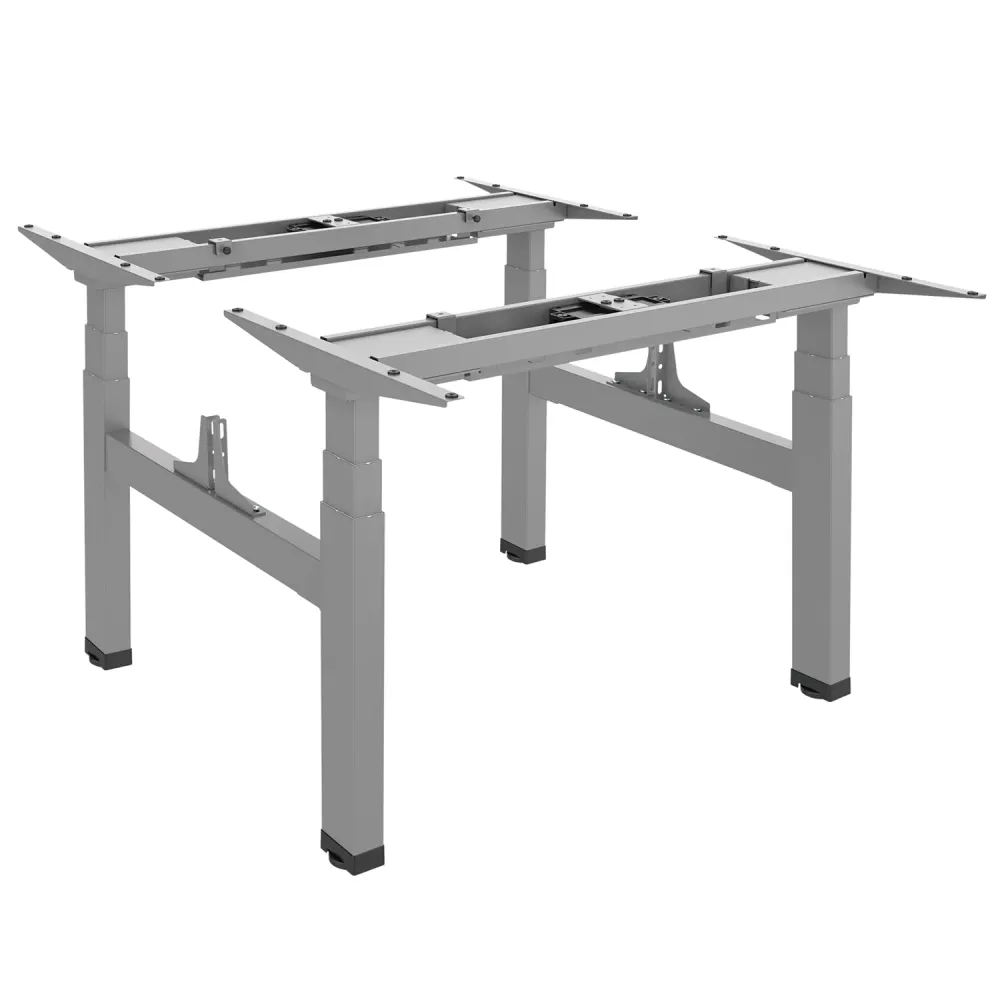 Ergo Office ER-404G Bureau électrique à double hauteur réglable hauteur max 128 cm max 125 kg x2, sans plateau assis-debou...