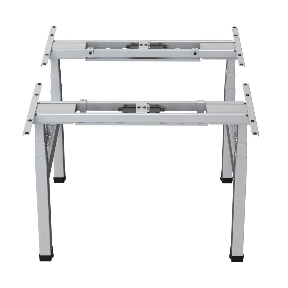 Ergo Office ER-404G Bureau électrique à double hauteur réglable hauteur max 128 cm max 125 kg x2, sans plateau assis-debou...