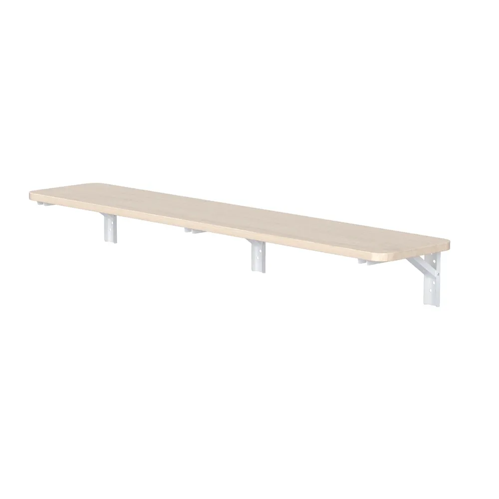 Etagère/tablette pliante Maclean, couleur bois clair, 100x20 cm, max.50 kg, MC-129 WD