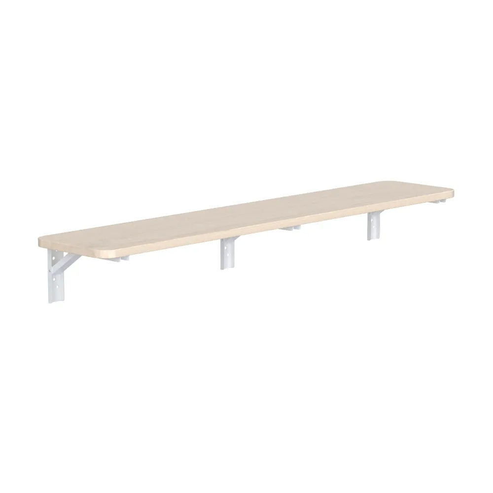 Etagère/tablette pliante Maclean, couleur bois clair, 100x20 cm, max.50 kg, MC-129 WD