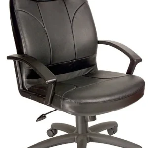 Fauteuil Boss à dossier haut en cuir Plus