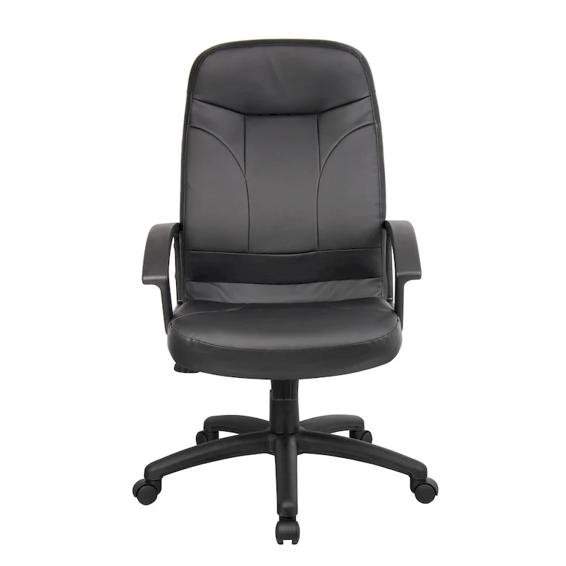Fauteuil Boss à dossier haut en cuir Plus