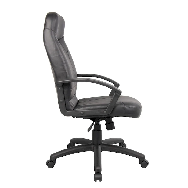 Fauteuil Boss à dossier haut en cuir Plus