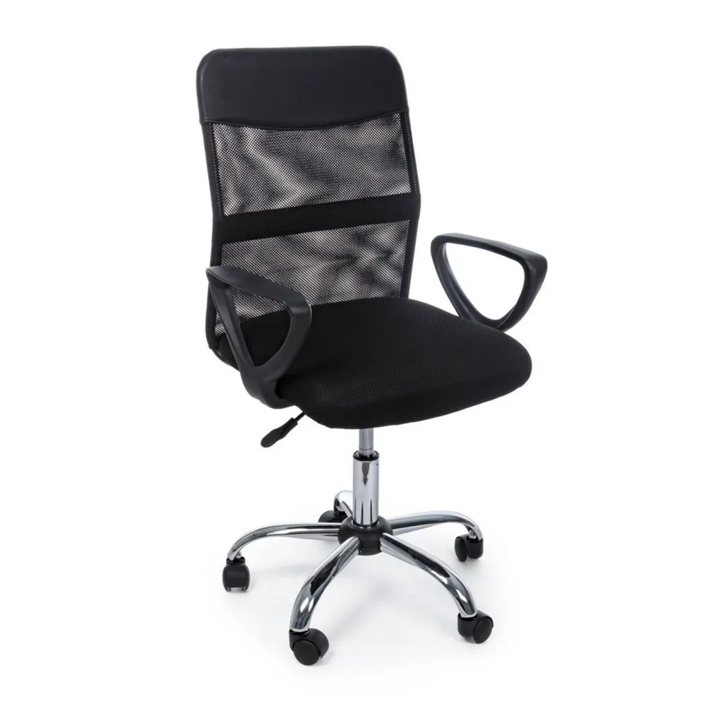 Fauteuil de bureau ergonomique "Nairobi" avec accoudoirs, hauteur réglable, coloris noir