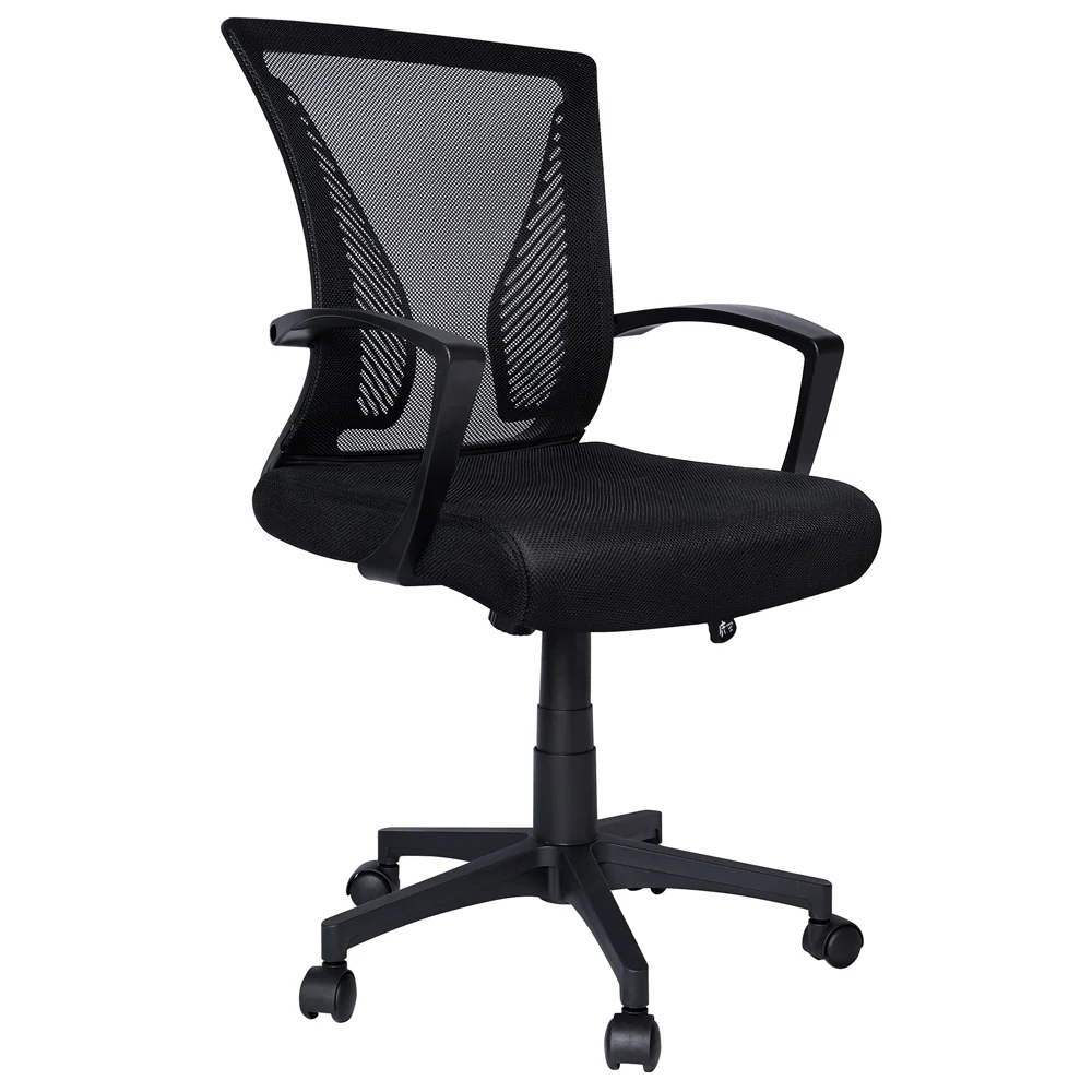 Fauteuil de Bureau Ergonomique pivotant avec dossier toile respirant Noir