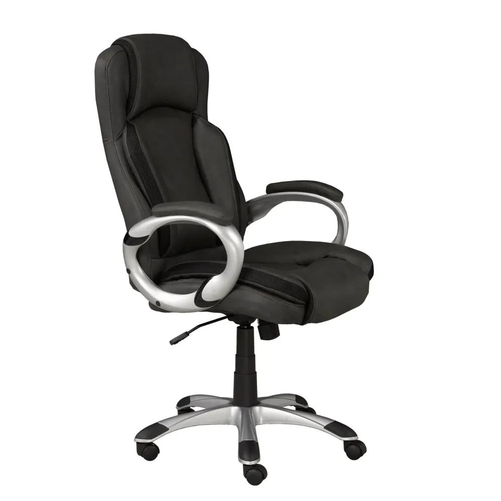 Fauteuil de bureau moderne gris | Support complet et inclinaison