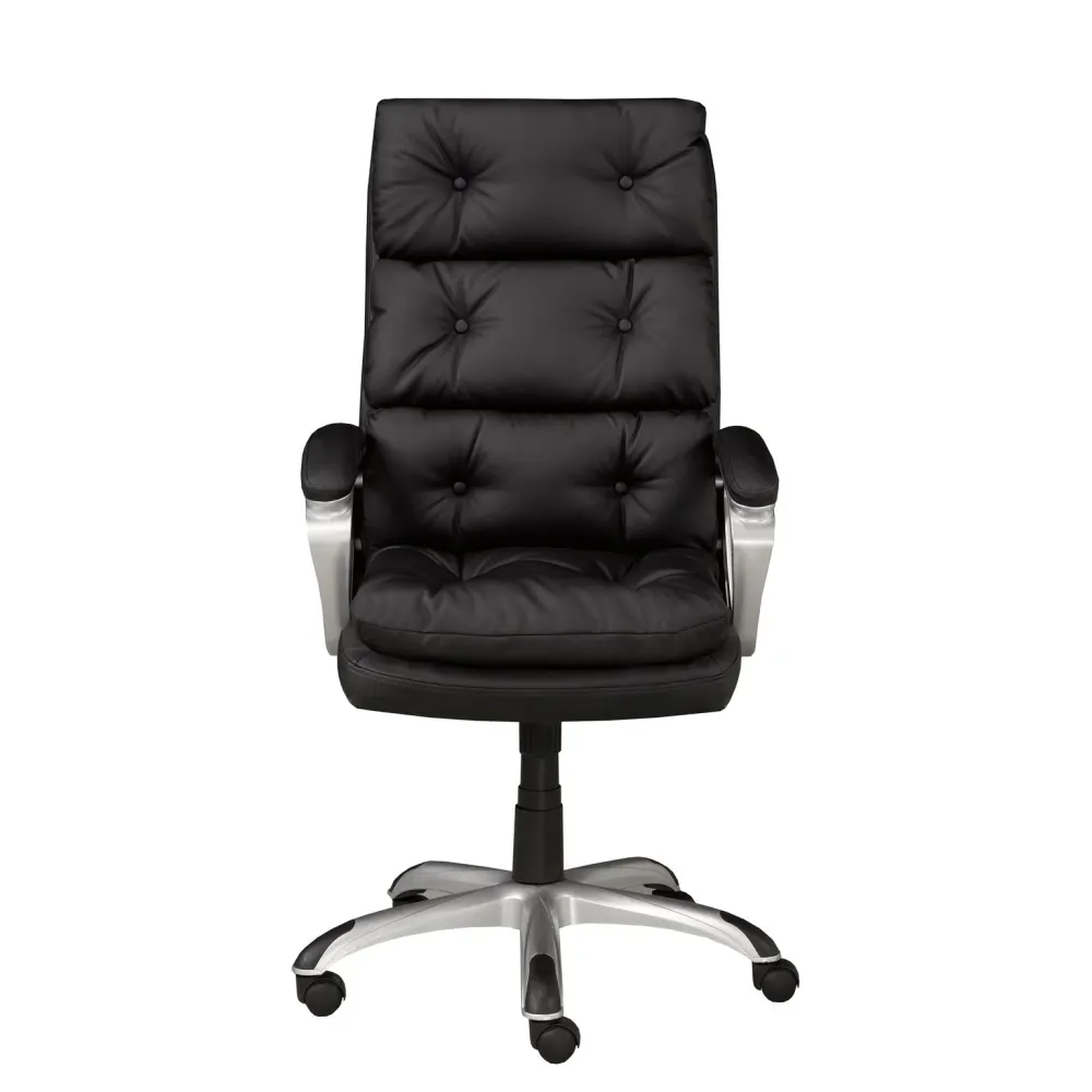 Fauteuil de bureau moderne noir | Support complet et inclinaison