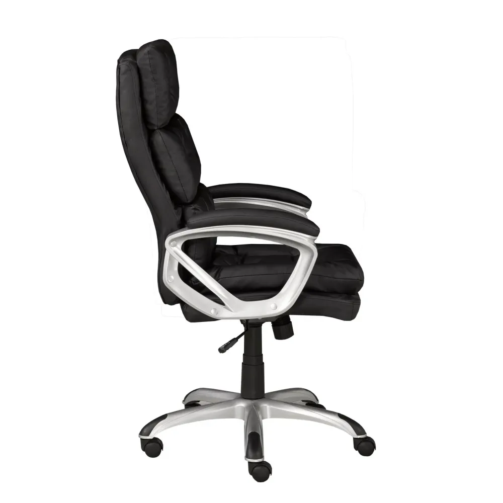 Fauteuil de bureau moderne noir | Support complet et inclinaison