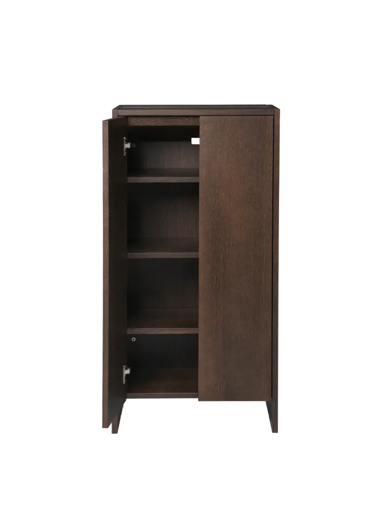 Parcel Hallway Cabinet - Tall - Dark Stained Oak Ferm Living - COM