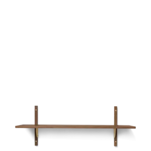 Sector Shelf - Single - Wide - Smoked Oak/Brass Ferm Living - COM
