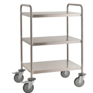 Fully Welded 3-Tier Stainless Steel Trolley – C3 (AISI 304) – 1075 × 575 × 1010 mm