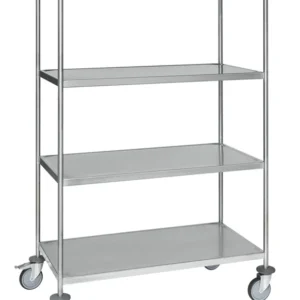 Fully Welded 4-Tier Stainless Steel Trolley – C3 (AISI 304) – 825 × 575 × 1650 mm