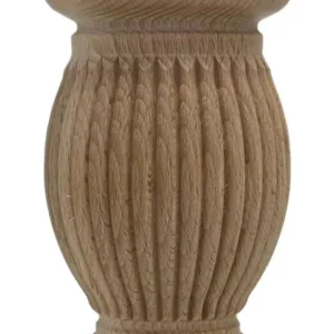 Gabi Classic Reeded Furniture Legs avec tasses en laiton