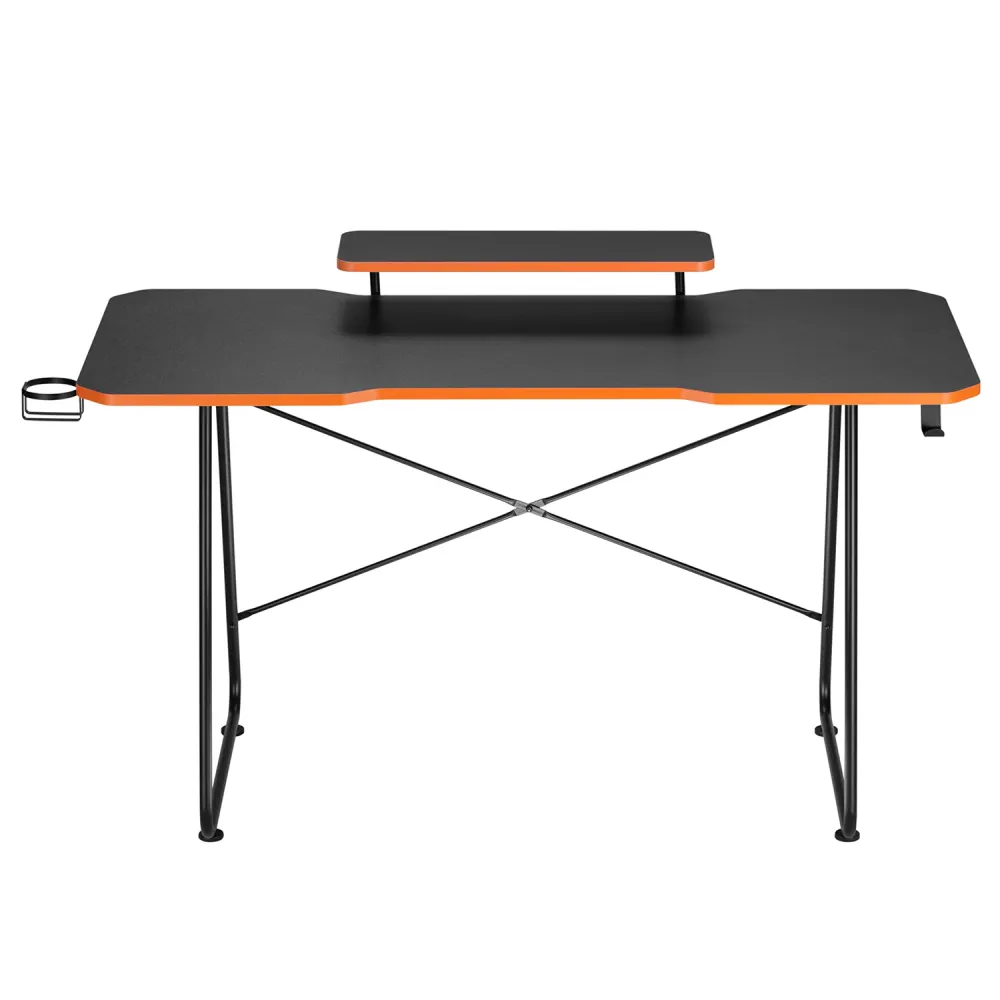 Gaming desk avec tablette pour moniteur NanoRS, 50kg max, hauteur 850mm, noir, RS170+Cable organizer / desk grille Nano RS...