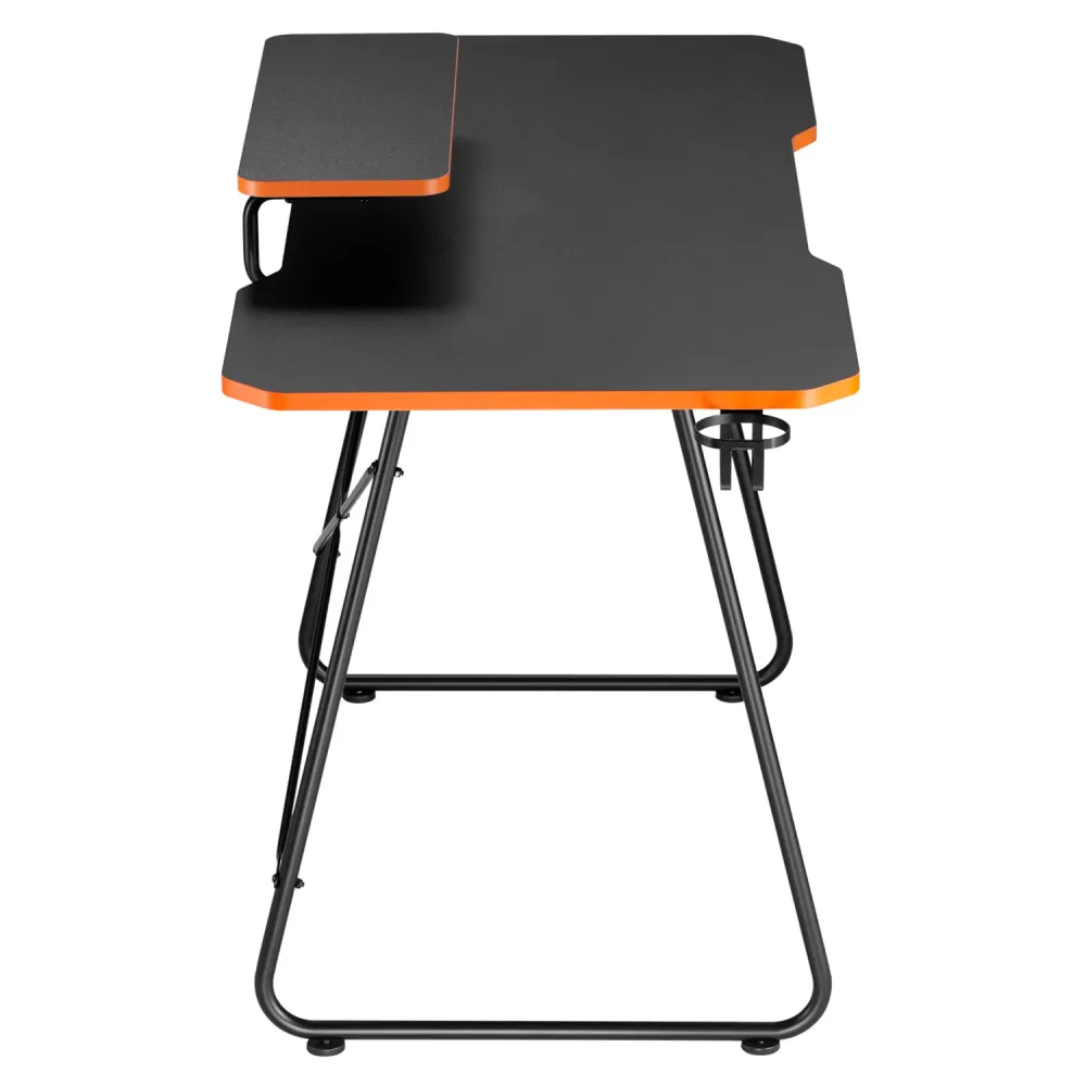 Gaming desk avec tablette pour moniteur NanoRS, 50kg max, hauteur 850mm, noir, RS170+Cable organizer / desk grille Nano RS...