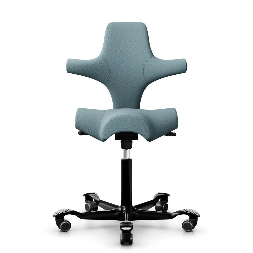 HÅG Capisco 8106 - SC67098 Glacier Bleu / Noir / 200 mm / Roulettes universelles