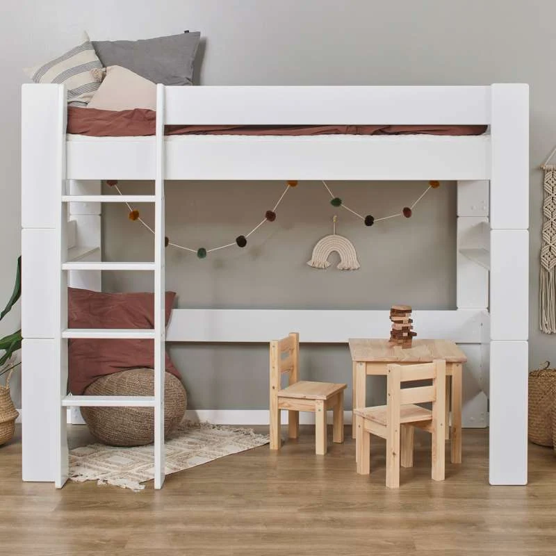 Hoppekids PUR - Lit mezzanine - 90x200 cm - Blanc