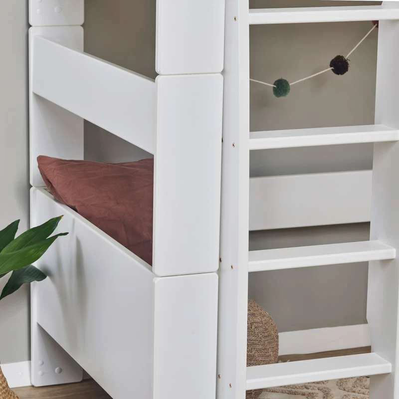 Hoppekids PUR - Lit mezzanine - 90x200 cm - Blanc
