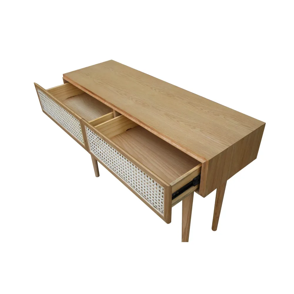 LH IMPORT LTD - TABLE CONSOLE EN ROTIN - NATUREL