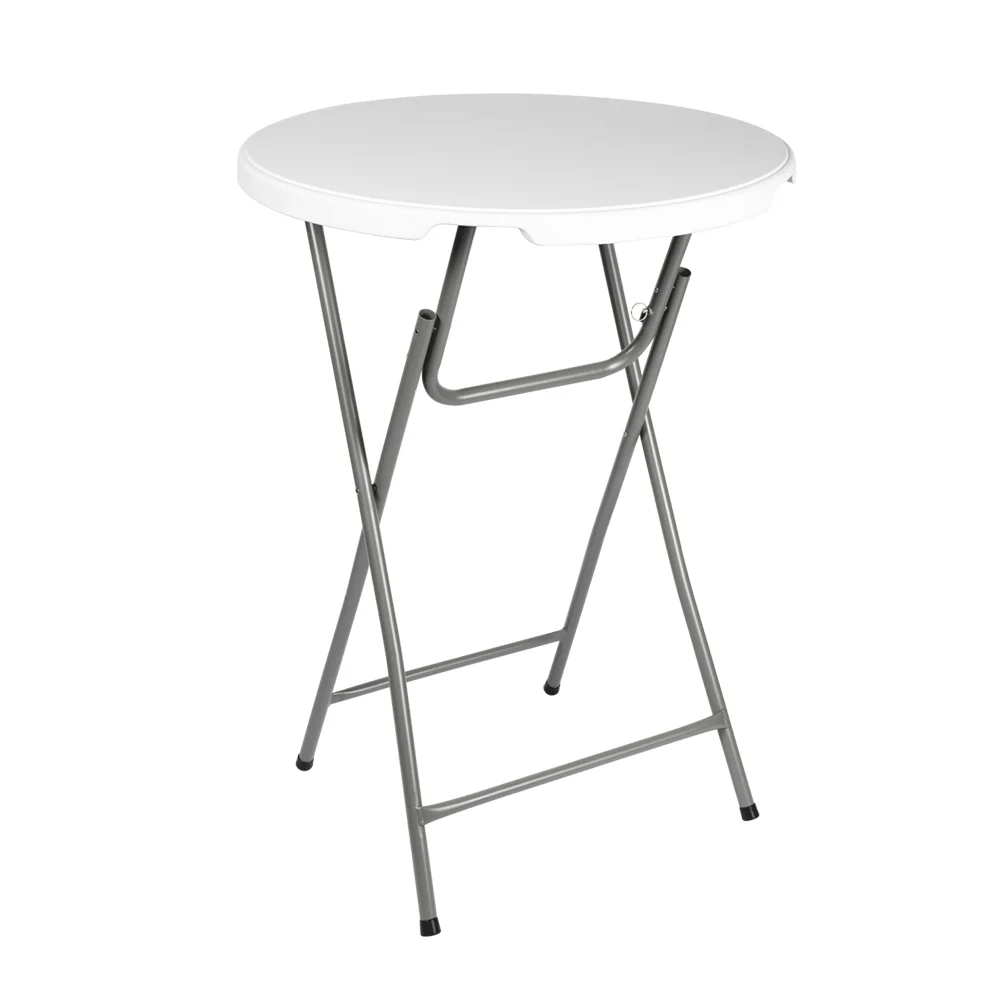 Mange Debout - Table de bar cocktail dia.80cm Blanc Interouge