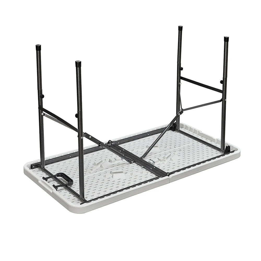 Table de réception pliante 122cm Blanc plateau pliable - 4 places Interouge